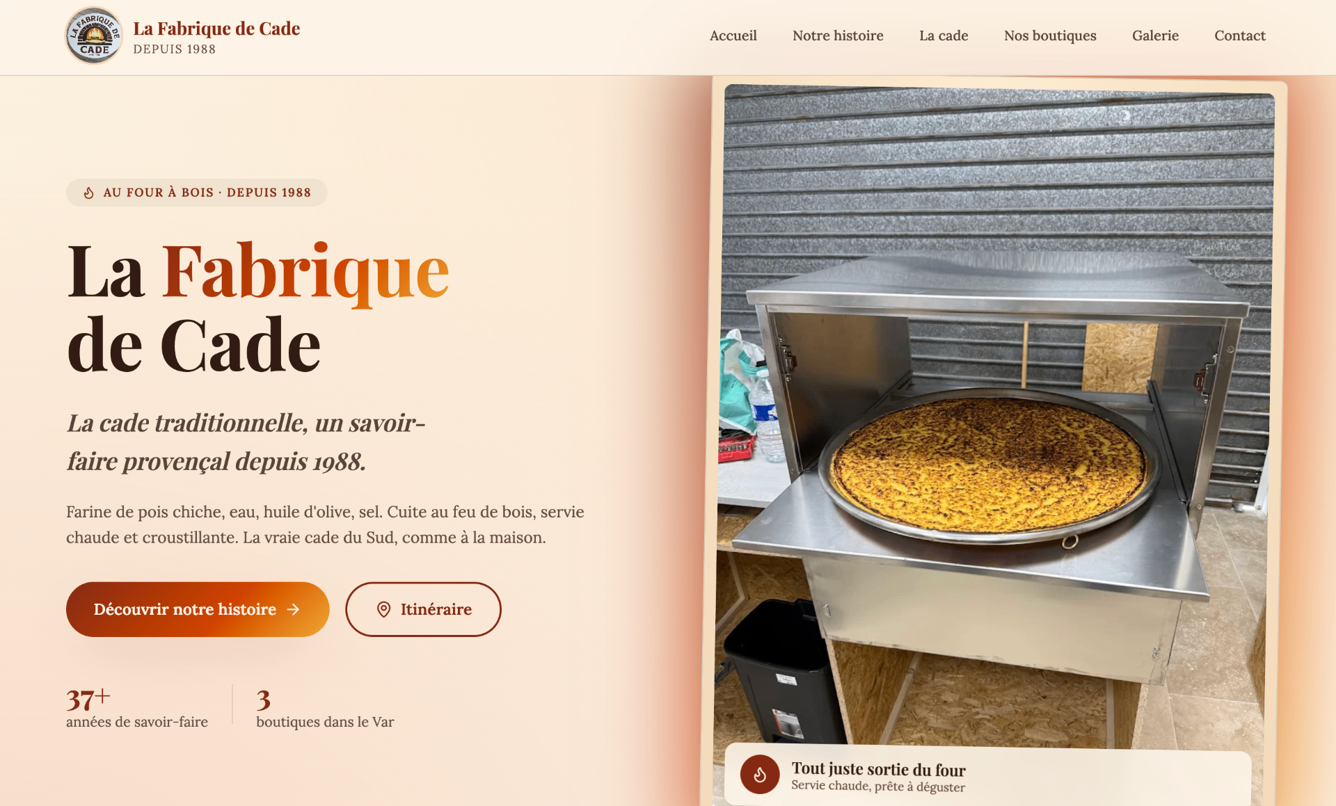 Aperçu du site lafabriquedecade.fr